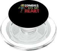Zombies Ate My Heart Halloween Heart Surgery PopSockets PopGrip for MagSafe