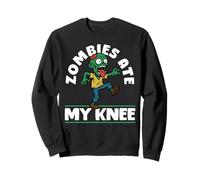 Zombies Ate My Knee Halloween Knee Replacement Surgey Sweatshirt