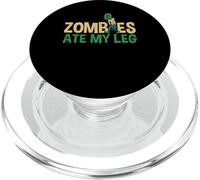 Zombies Ate My Leg Halloween Leg Replacement Surgey PopSockets PopGrip for MagSafe