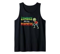 Zombies Ate My Pancreas - Halloween Diabetes T1D Awareness Tank Top