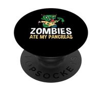 Zombies Ate My Pancreas Halloween Type 1 Diabetes PopSockets Adhesive PopGrip