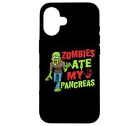 Zombies Ate My Pancreas T1D Type 1 Diabetes Girls Kids Boys Case for iPhone 16
