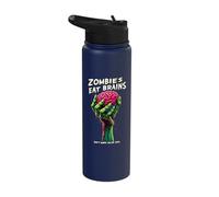 Zombies Eat Brains Don't Worry You're Safe Stainless Steel Insulated Water Bottle