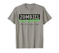 Zombies Eat Brains | Don't Worry You're Safe Tee Halloween T-Shirt