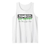 Zombies Eat Brains | Don't Worry You're Safe Tee Halloween Tank Top