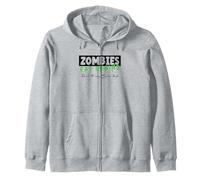 Zombies Eat Brains | Don't Worry You're Safe Tee Halloween Zip Hoodie
