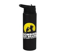 Zombies Eat Brains Stainless Steel Insulated Water Bottle