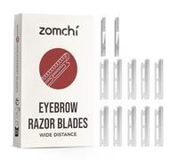 ZOMCHI Reusable Metal Dermaplane Tool Refills, Set of 10 Replacement Blades (Wide Distance), Dermaplaning Razor Refills, Plastic Free