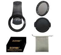 Zomei 37mm Clip On Phone Lens CPL Filter Kit, Universal Phone Camera Lens Clip with CPL Filter,Lens Cover and Bag for iPhone 16/16Pro/16Pro Max /15/14 Samsung Android Smartphones iPad and More