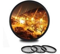 ZOMEI 58mm Star Filter 3-Piece Set (4, 6, 8 Points) for Nikon, Sony, Olympus, Pentax, Tamron, Sigma & Other DSLR Cameras