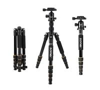 ZOMEi Q666 Aluminum Portable Tripod with Ball Head Heavy Duty Lightweight Professional Compact Travel for Nikon Canon Sony All DSLR and Digital Camera