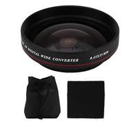 Zomei Ultra Slim 55mm 0.45X Wide Angle Lens Filter Optical Glass Distortion High Definition for Nikon DSLR Cameras Camcorders Aluminum Alloy Black 55mm