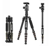 ZOMEI Z669C Camera Tripod, 60 inch Carbon Fiber Portable Tripods Compact Travel Monopod with 360 Degree Ball Head 1/4" Quick Release Plate and Carrying Bag