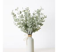 ZOMENT 20 Pcs Fake Eucalyptus Stems Faux Eucalyptus Leaves Eucalyptus Artificial Fake Greenery for Centerpiece Fake Flower for Vase Home Bouquet Wedding Decoration