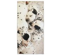 Zomer Beach Towel 70 x 140 cm, Printed Microfibre Bath Towel Dalmatian Dog