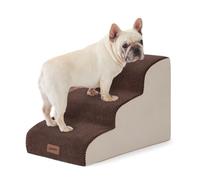 ZOMISIA Dog Stairs XP Brown 3 Steps US