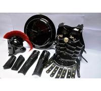 Zomitiya 300 King Spartan Helmet With Muscle Armor Jacket Leg & Round Shield Costume Gift