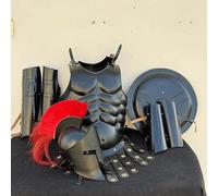 Zomitiya King Leonidas 300 Spartan Full Armor Set Helmet Shield Muscle Cuirass Costume