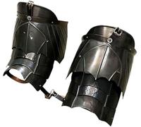 Zomitiya Steel Nazgul Pauldrons Witch King of Angmar Style | Medieval Ring Wraith Shoulder Spaulders Armor for Cosplay, LARP, Halloween & Fantasy Collectors