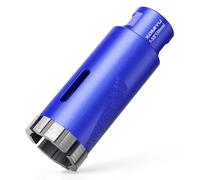 ZOMIYU 1-3/8” Diamond Core Drill Bit with 5/8-11” Thread, Dry/Wet Hole Saw | Vacuum-Brazed Side Diamond Strap, Hardened Turbo Segment Teeth, Heavy-Duty Q345 Steel Body, For Granite, Marble, Concrete