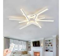 ZOMLBOF Dimmable Ceiling Lights with APP and Remote Control, Chandelier with Memory Function, Modern Design LED Lamps for Bedroom, Living Room Hall Lounge,White-6