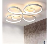 ZOMLBOF Modern Led Ceiling Lights Dimmable 3000-6000k, Ceiling Light with Memory Function Supports Remote Control and APP Program Control Ceiling Lamp with Night Light Function, White