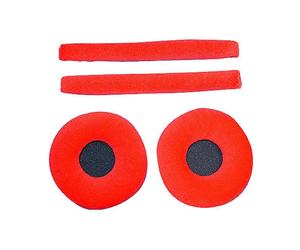 Zomo Sennheiser HD 25 Earpad & Headband Set (red, velour)