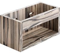Zomo VS-Box 1/45 Vinyl Record Storage 12 inch in Zebrano flat pack wall mounted