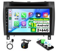 Zomolither 2G+64G Android 13 Car Radio for Mercedes Benz SLK Class R171 2004-2011, 9 Inch Touchscreen R171 Stereo with Wireless Carplay Android Auto Bluetooth GPS WiFi FM EQ+Backup Camera Mirror Link