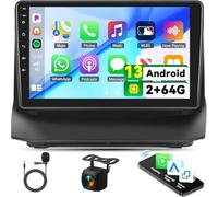Zomolither 2G+64G Android Car Stereo for Ford Fiesta 2009 2010 2011 2012 2013 2014 Wireless CarPlay Android Auto 9 Inch Touch Screen Bluetooth GPS Sat Nav Car Radio AHD Backup Camera WiFi Mirror Link