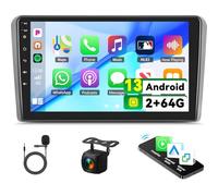 Zomolither Android 13 2G+64G Car Radio for Audi A3 2008-2012, 9" Touchscreen Car Stereo with Wireless Carplay Android Auto Bluetooth GPS Navi WiFi Mirror Link SWC+ Backup Camera