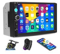 Zomolither Double Din Car Stereo with Mirror Link, 7 Inch Touch Screen Radio with Bluetooth,2 Din Car Radio Car MP5 Player, FM/EQ, USB/AUX/TF, SWC, Waterproof Camera