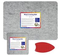 ZOMONETI 24" x 18" + 10" x 10" Wool Pressing Mat 100% New Zealand Felted Wool Ironing Mat Pad Blanket for Quilter, Sewing, Quilting Supplies and Notions