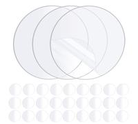 ZOMPAGO 30Pcs Clear Double Sided Sticky Pads,Waterproof Strong Adhesive Round pads for Mounting, Heavy Duty Washable gel Sticky Pad for Phone Holder,Pictures,Hooks,Shelves