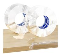 ZOMPAGO Baby Proofing Edge Protector, Clear Corner Guard Strip, 2Rolls | Self-Adhesive Soft Acrylic Safety Tape, Residue-Free Child Guard for Tables, Cabinets & Furniture Sharp Edges, 2m x 3cm/roll