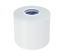 ZOMPAGO Duct Tape White, 80mm x 20m, Heavy Duty Gaffer Tape 280μm, Waterproof Hand Tearable for Sealing, Bundling, Patching, Inside & Outside Use