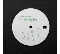 ZONABSQQ 28.5mm Watch Dial Already Late for Nh35 Nh36 Mechanical Movement 007 Watch Face Accessories(6)