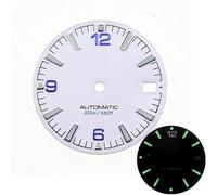 ZONABSQQ 28.5mm Watch Dial Nh35 with Green C3 Bright Luminous for Crown at 3 3.8 Clock SKX007 Nh35A Movement Mod Accessories(1-C3)