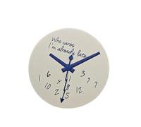 ZONABSQQ Modified Blue Log Hands + Watch Dial Set 28.5mm DIY Watch Faces Fits NH35/4R36 Movement Who Cares Lt's Already Late Accessories(230Blue Hands 02dial)