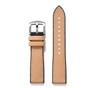 ZONABSQQ Rubber Watchband 18mm 20mm 22mm 24mm Hybrid Color Watch Strap Soft Straps Quick Relea Waterproof Watches(Khaki Black 1,22mm)