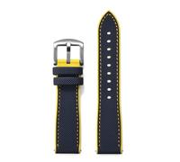 ZONABSQQ Rubber Watchband 18mm 20mm 22mm 24mm Hybrid Color Watch Strap Soft Straps Quick Relea Waterproof Watches