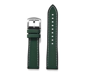 ZONABSQQ Rubber Watchband 18mm 20mm 22mm 24mm Hybrid Color Watch Strap Soft Straps Quick Relea Waterproof Watches