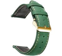 ZONABSQQ Vintage Watch Band Quick Release 14mm 16mm 18mm 20mm 22mm 24mm Leather Watch Bands for Men Women Leather Watch Strap(Dark Green 3,16mm)