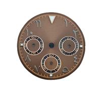 ZONABSQQ Watch Dial with Arabic Numerals 29MM High Quality Dial for VK63 Movement Custom Logo Includes VK63 Dial Tool Kit(E Coffee)