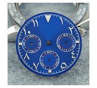 ZONABSQQ Watch Dial with Arabic Numerals 29MM High Quality Dial for VK63 Movement Custom Logo Includes VK63 Dial Tool Kit(H Blue)