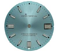 ZONABSQQ Watch Face Dial Green Luminous Watch with Calendar Change Face Diameter Fits NH35 Movement(8)