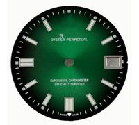 ZONABSQQ Watch Face Dial Green Luminous Watch with Calendar Change Face Diameter Fits NH35 Movement(6)