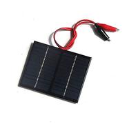 ZONADAH 1.5W 12V Mini Solar Panel Kit, Cable Alligator Clip, Batter Charger, DIY Home, Science School Projects, Camping,Fishing, Hiking Outdoor Garden Light Charging tools