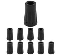 ZONADAH 10PCS Walking Stick Tips Trekking Pole Tip Protectors Replacement Rubber Feet for Hiking Pole Walking Poles Tips Accessories Fits Most Standard Walking Sticks