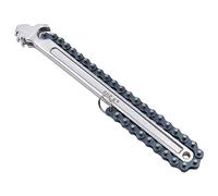 ZONADAH 15-Inch Crescent Chain Wrench - 540mm Length - Ratcheting Action - Ideal for Handling Large Pipe Fittings and Tackling Plumbing Projects